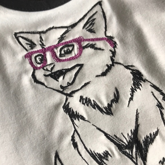 🦋3 for $10🦋 Nerd Cat bib - Picture 2 of 2